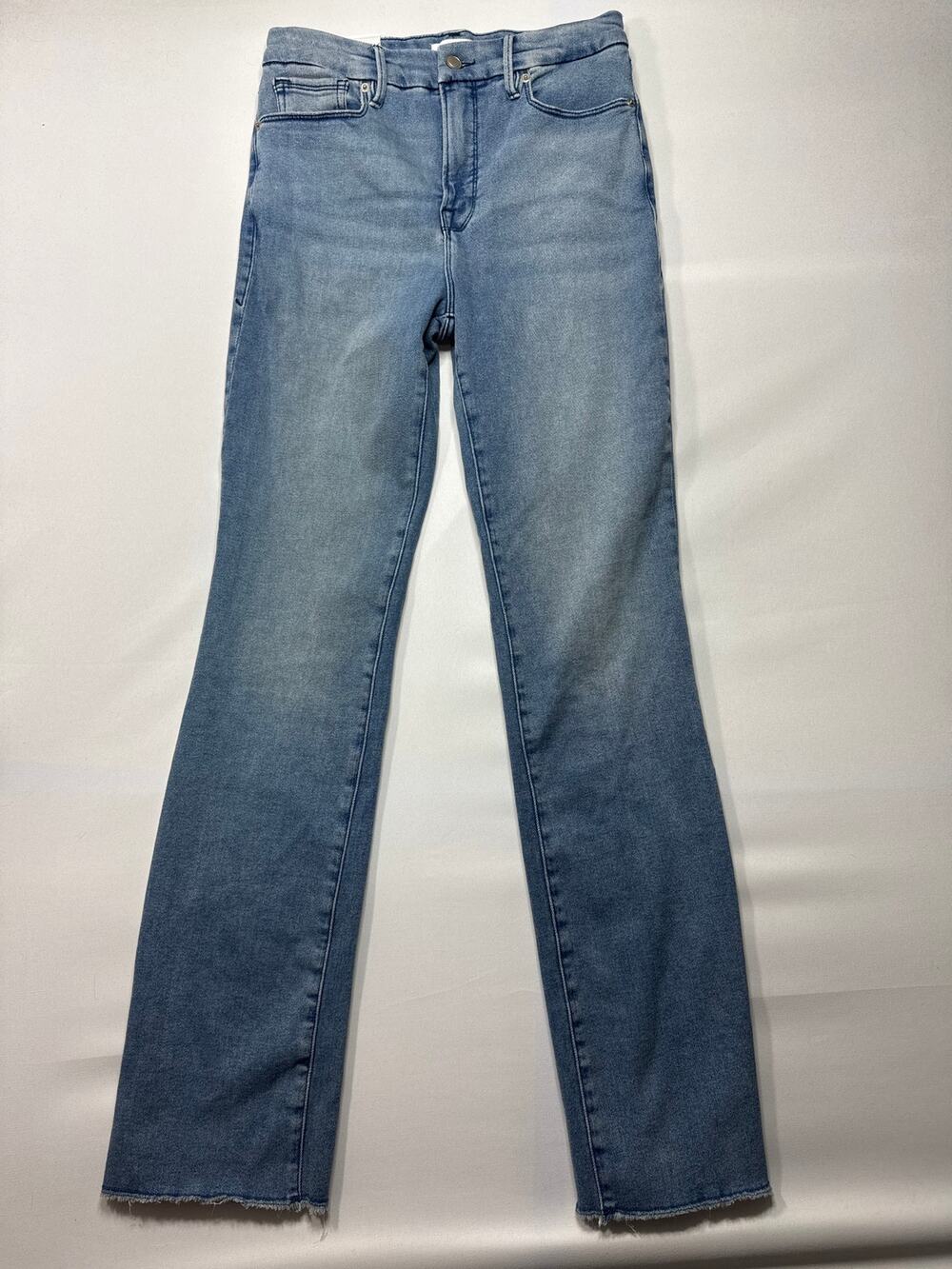 NWT Good American Women's Good Legs Straight Long Jeans - Size 8/29 (28x33)